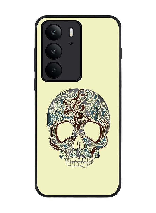 For Realme C75x / C75 4G Case,Slim fit Camera Protection, Shockproof Thin Phone cover  - Skully Tattoo